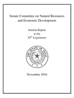 Senate Committee on Natural Resources ... - senate.texas.gov