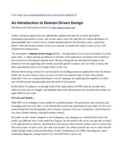 An Introduction to Domain Driven Design