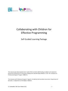 Collaborating with Children for Effective Programming