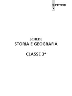 SCHEDE STORIA E GEOGRAFIA CLASSE 3A