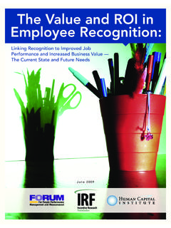 The Value and ROI in Employee Recognition - …