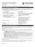 Application for Change of Beneficiary - Mutual of Omaha