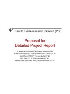 Proposal for Detailed Project Report