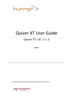 Quiver XT user guide v 1.2 - Arcom Digital