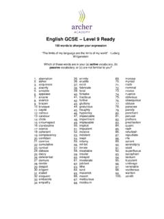 English GCSE Level 9 Ready - the Archer Academy