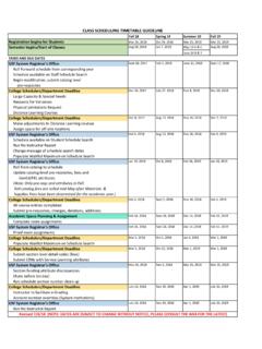 CLASS SCHEDULING TIMETABLE GUIDELINE - usf.edu