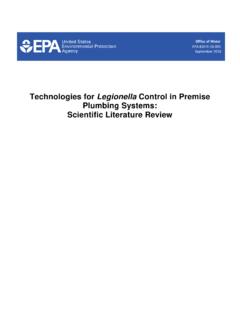 Technologies for Legionella Control in Premise …