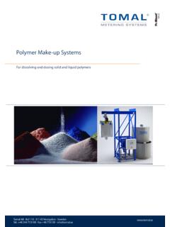 Polymer Make-up Systems - Tomal