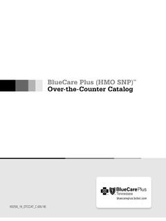 BlueCare Plus (HMO SNP)SM Over-the-Counter Catalog