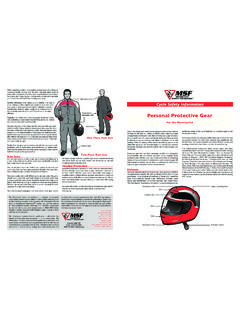 Personal Protective Gear - Motorcycle Safety …