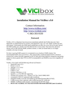 Installation Manual for ViciBox v.9
