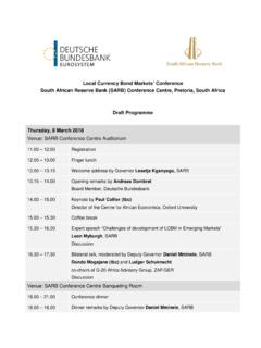 Local Currency Bond Markets’ Conference South …