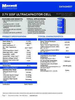 2.7V 325F ULTRACAPACITOR CELL - maxwell.com