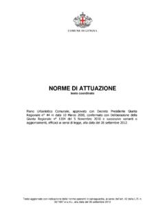 NORME DI ATTUAZIONE - puc.comune.genova.it