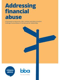 Addressing financial abuse - Citizens Advice