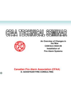 Canadian Fire Alarm Association (CFAA)