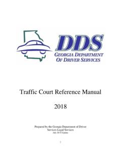 Traffic Court Reference Manual 2018