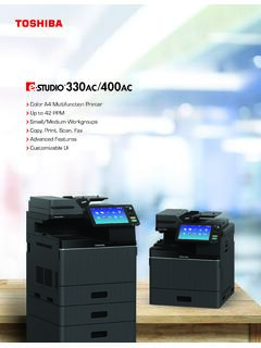 Color A4 Multifunction Printer Up to 42 PPM ... - Toshiba