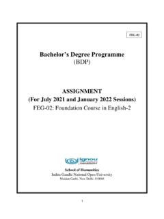 Bachelor’s Degree Programme (BDP)