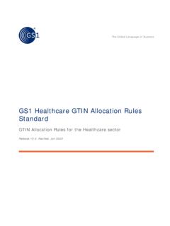 GS1 Healthcare GTIN Allocation Rules Standard