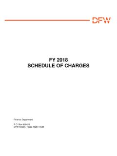 FY 2018 SCHEDULE OF CHARGES - Dallas Fort …