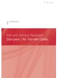 Fire and Smoke Resisting Dampers Air Transfer …
