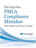 The Top Five FMLA Compliance Mistakes