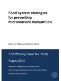Food system strategies for preventing micronutrient ...