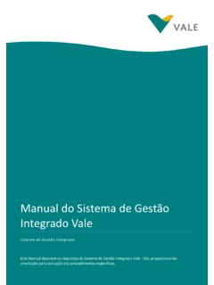 Manual do Sistema de Gest&#227;o Integrado Vale
