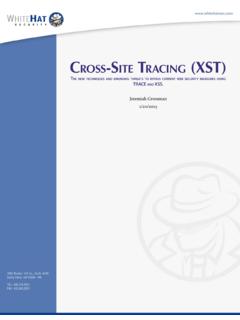 CROSS-SITE TRACING (XST) - CGISecurity - Website …