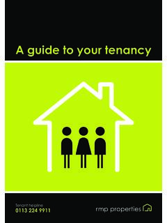 A guide to your tenancy - RMP Properties