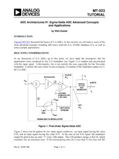 MT-023: ADC Architectures IV: Sigma-Delta ADC Advanced ...