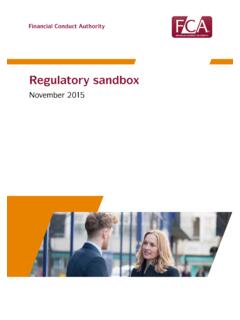 Regulatory sandbox - FCA
