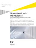 Shared services in life insurance - EY - United States