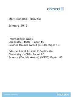 Mark Scheme (Results) January 2013 - Edexcel