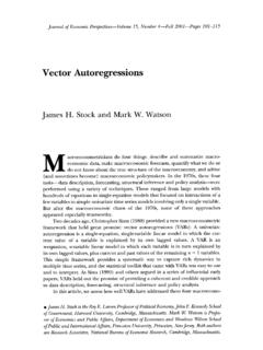 Vector Autoregressions - Princeton University