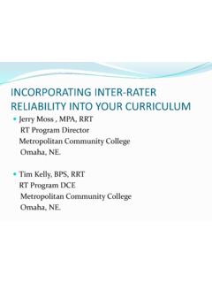 INCORPORATING INTER-RATER RELIABILITY INTO YOUR …