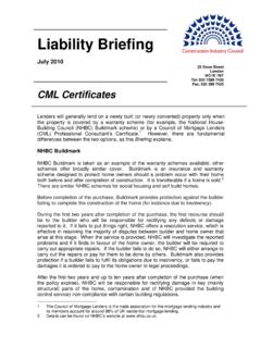 CML Certificates - Construction Industry Council - Home