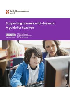 Supporting learners with dyslexia: A guide for teachers