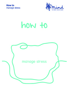 How to manage stress how to - Mind