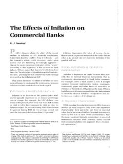 The Effects of Inflation on Commercial Banks