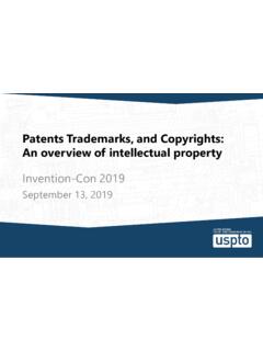 Patents Trademarks, and Copyrights: An overview of ...