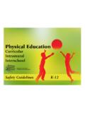 Physical Education Safety Guidelines, K-12