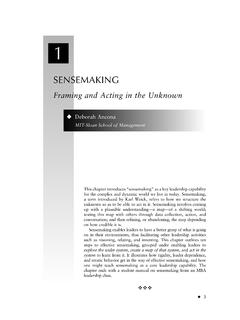 SENSEMAKING - SAGE Publications Inc