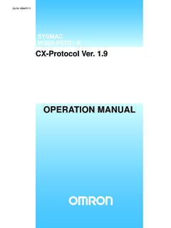 CX-Protocol Operation Manual - Omron