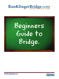 Beginners Guide to Bridge. - Ron Klinger
