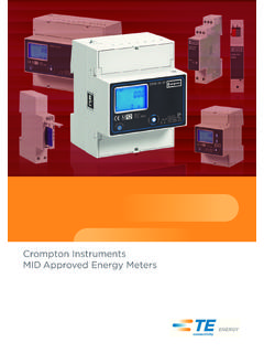 Crompton Instruments MID Approved Energy Meters