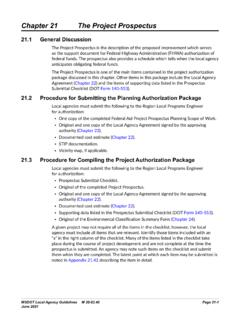 Chapter 21 The Project Prospectus