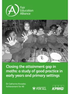 Closing the attainment gap in maths: a study of good ...