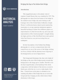 Rhetorical Analysis Essay Sample | Essay Service